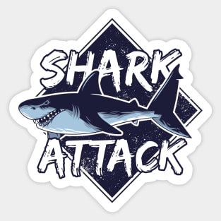 Shark Attack Sticker